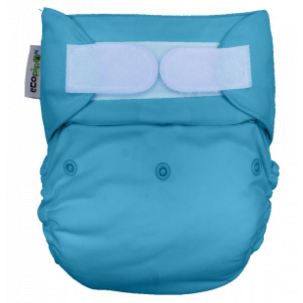 4-6 Years Old Solid Velcro Cloth Diaper Aqua