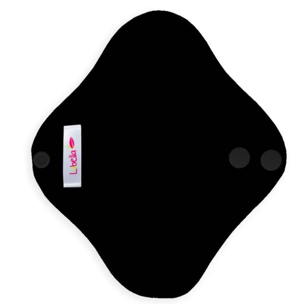 Panty Liner Thong Lubella Solid Cloth Pad Black