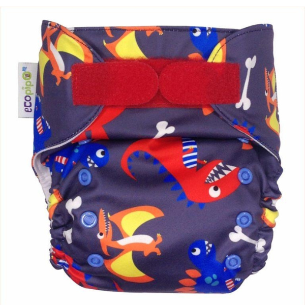 G3 Print Velcro One-Size Cloth Diaper Dinosaurs