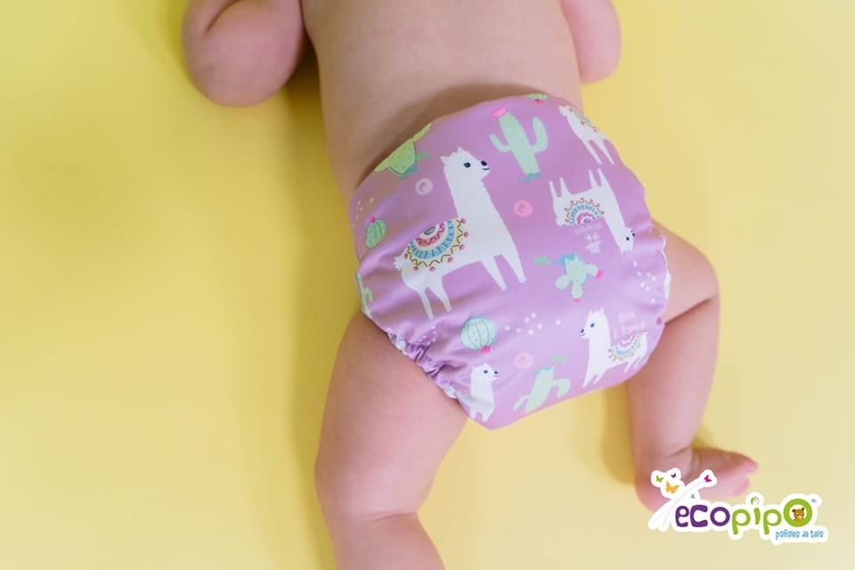 G3 Print Velcro One-Size Cloth Diaper LLamas