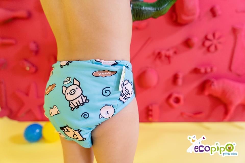 G3 Print Velcro One-Size Cloth Diaper Pigs