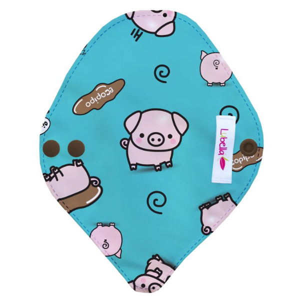 Panty Liner Thong Lubella Print Cloth Pad Pigs