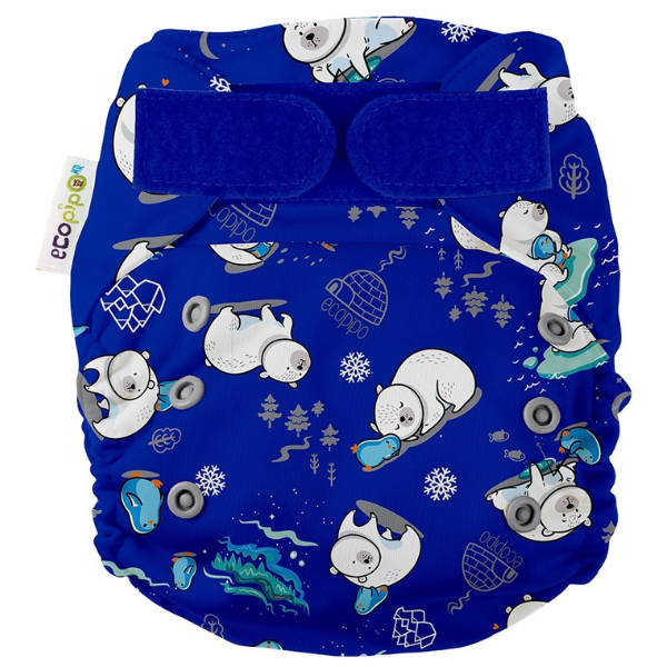 G3 Print Velcro One-Size Cloth Diaper Polar Bear