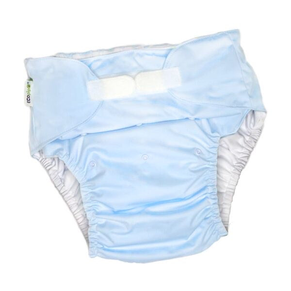 Junior Solid Velcro Cloth Diaper Sky Blue