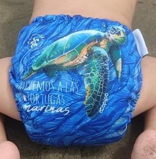 G3 Print Velcro One-Size Cloth Diaper Turtles