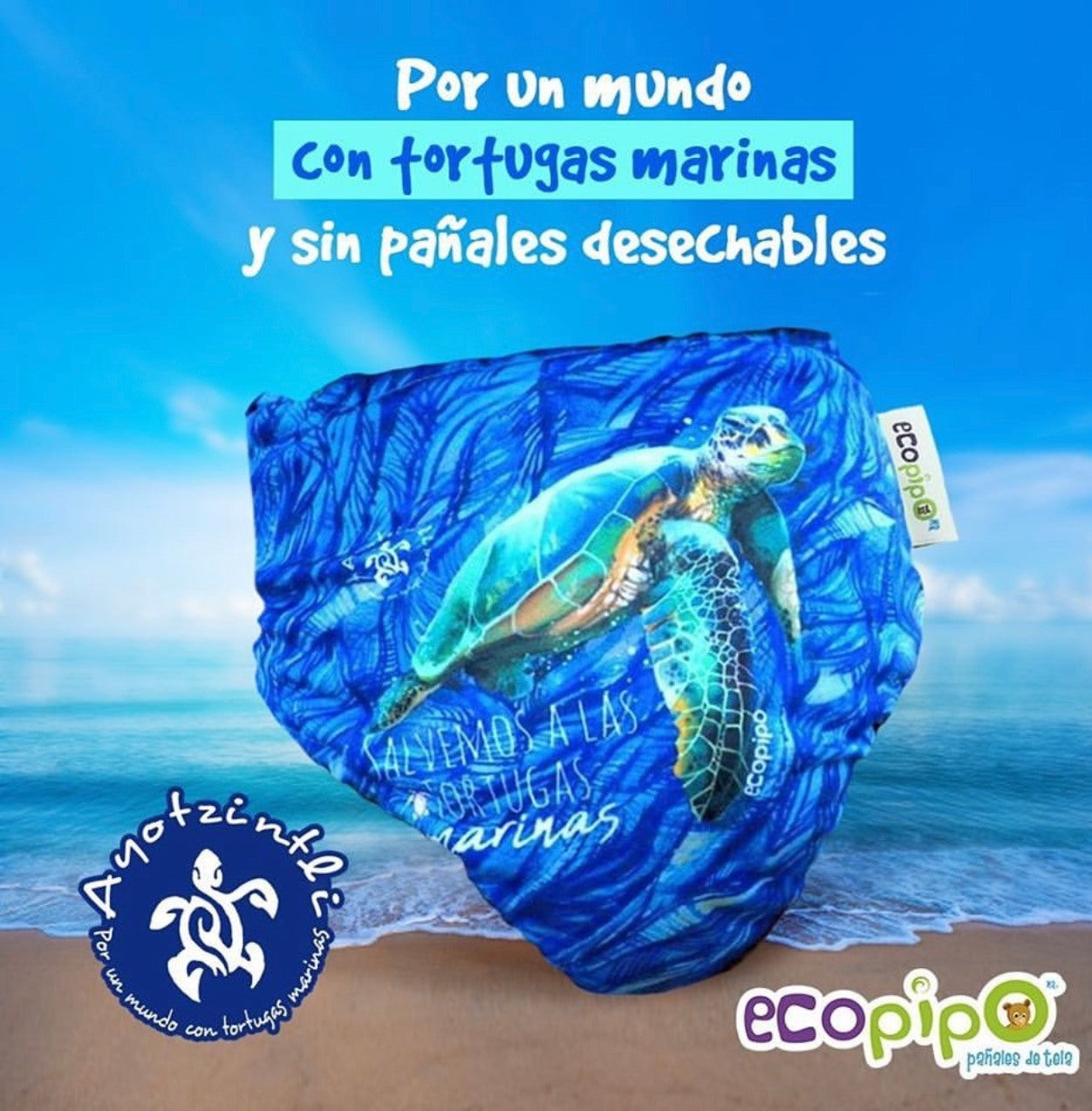 G3 Print Velcro One-Size Cloth Diaper Turtles