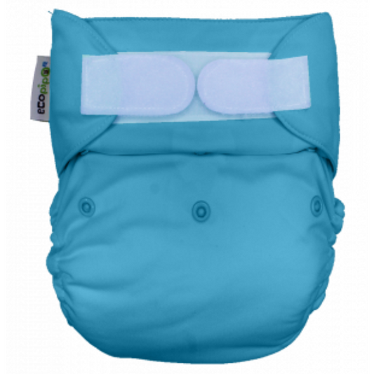 6-8 Years Old Solid Velcro Cloth Diaper Aqua