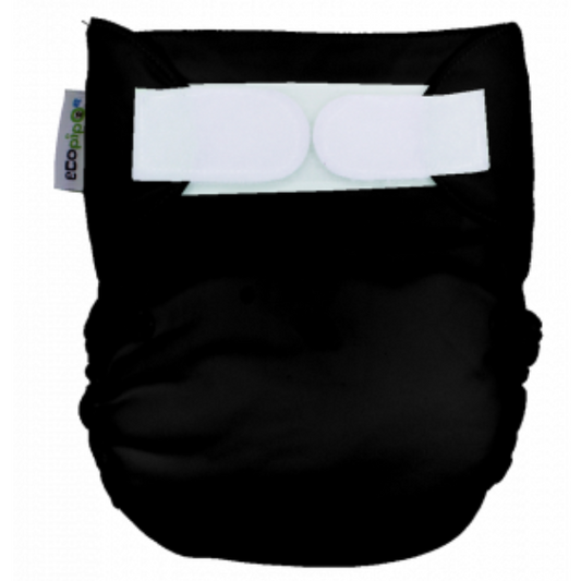 4-6 Years Old Solid Velcro Cloth Diaper Black
