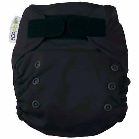 G3 Solid Velcro One-Size Cloth Diaper Black