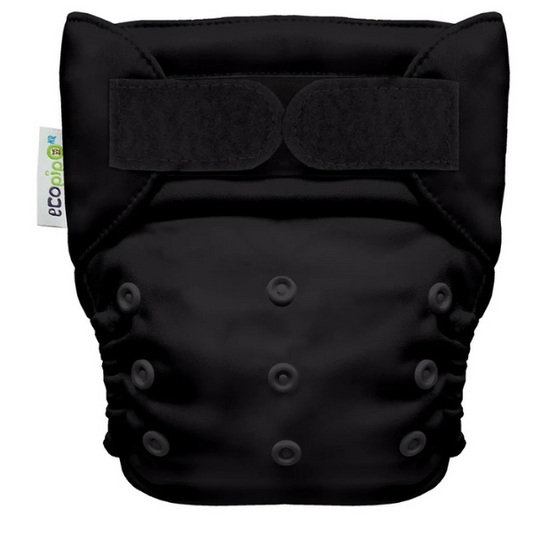 G4 Solid Velcro One-Size Cloth Diaper Black
