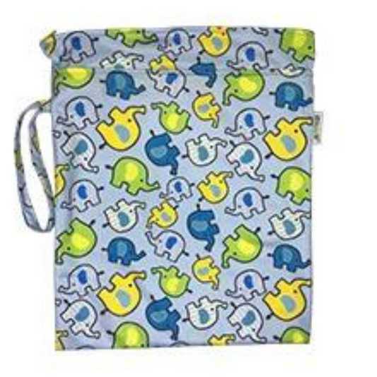 Wet Bags Print Blue Elephants