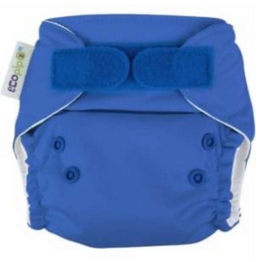 Newborn Ecopipo Solid Velcro Cloth Diaper Blue