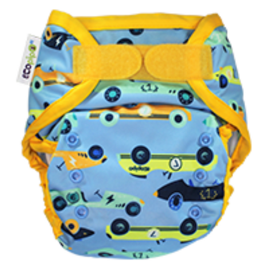 Nappies Print Velcro One-Size Cloth Cover Cars