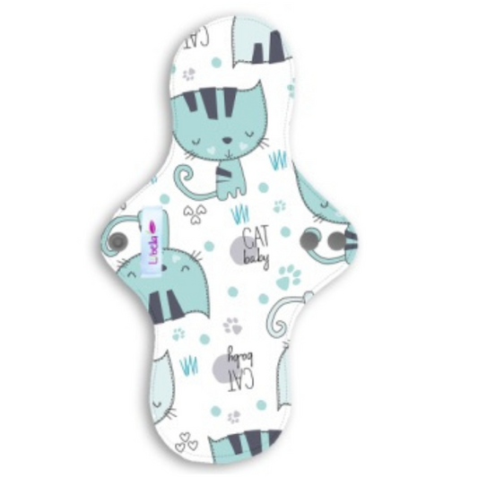 Night Pad/Postpartum Lubella Print Cloth Pad Cats