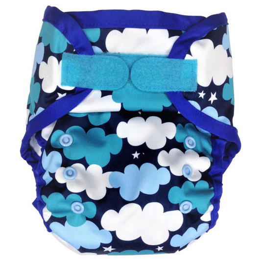 Nappies Print Velcro One-Size Cloth Cover Clouds