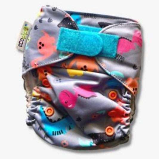 G3 Print Velcro One-Size Cloth Diaper Dino Chic Boy