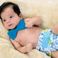 G3 Print Velcro One-Size Cloth Diaper Blue Elephants