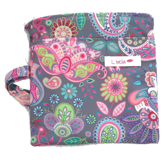 Wet Mini Bags Print Ethnic Flowers