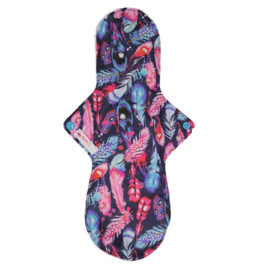 Panty Liner Lubella Print Cloth Pad Feathers Blue