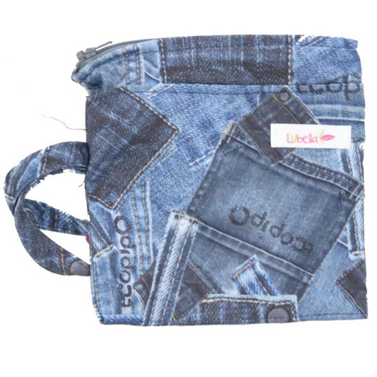 Wet Mini Bags Print Jeans