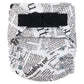 G3 Print Velcro One-Size Cloth Diaper Newspaper