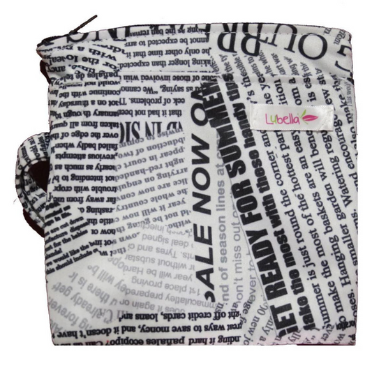 Wet Mini Bags Print Newspaper