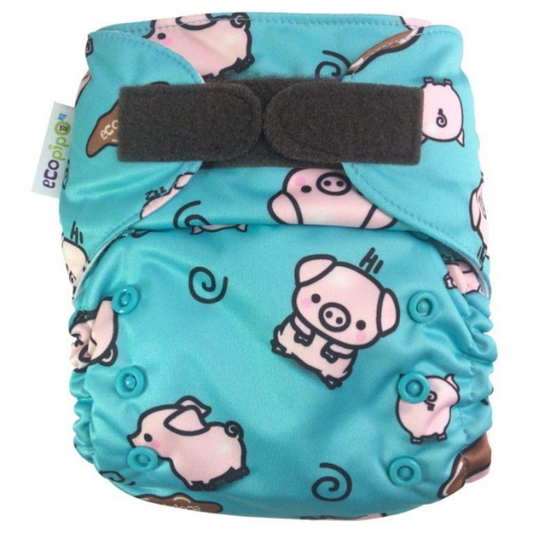 G3 Print Velcro One-Size Cloth Diaper Pigs