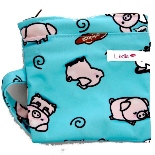 Wet Mini Bags Print Pigs