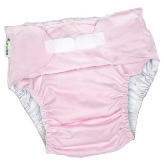Adult Solid Velcro Cloth Diaper Pink
