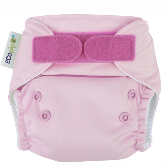 Newborn Ecopipo Solid Velcro Cloth Diaper Pink