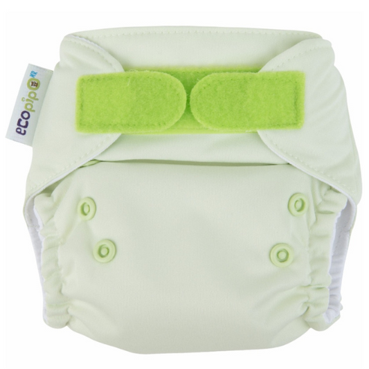 Newborn Ecopipo Solid Velcro Cloth Diaper Pistachio