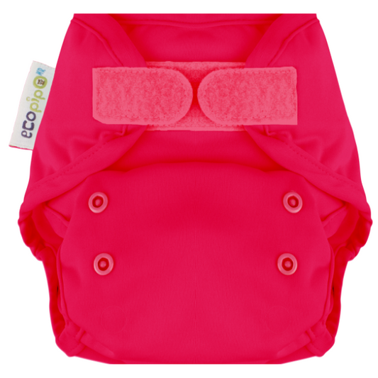 Nappies Solid Velcro One-Size Cloth Cover Raspberry
