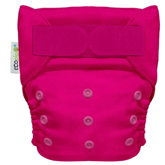 G4 Solid Velcro One-Size Cloth Diaper Raspberry