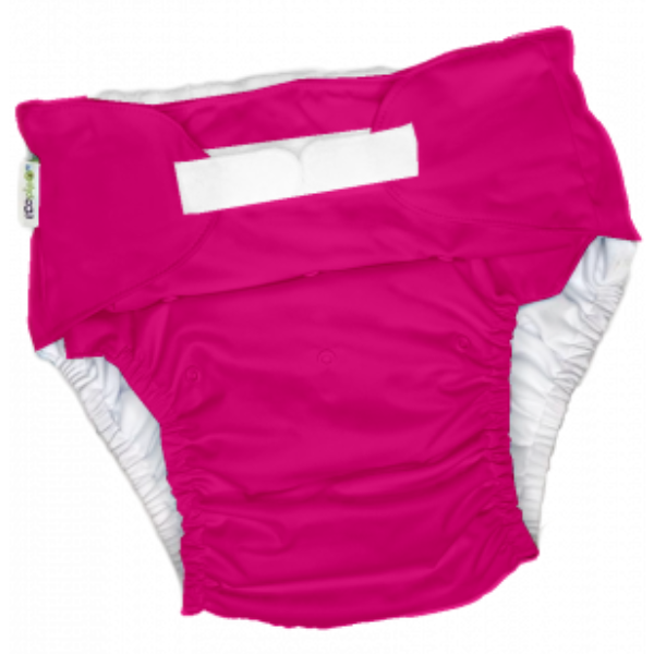 Junior Solid Velcro Cloth Diaper Raspberry