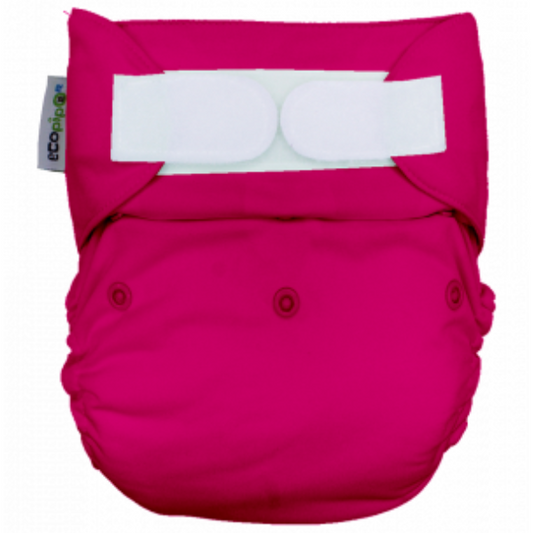 6-8 Years Old Solid Velcro Cloth Diaper Raspberry