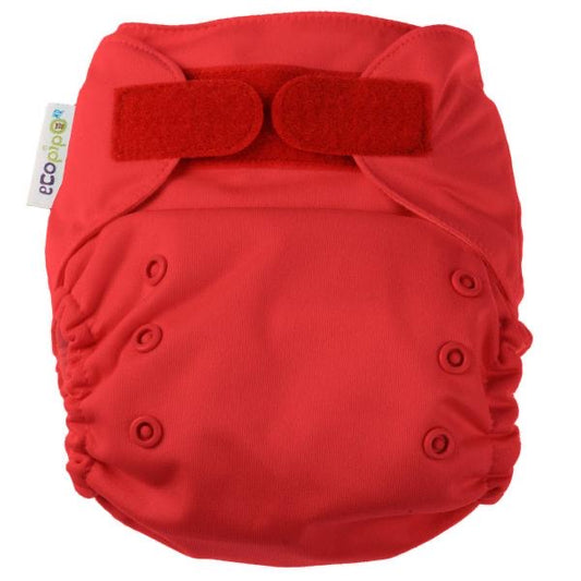 G3 Solid Velcro One-Size Cloth Diaper Red