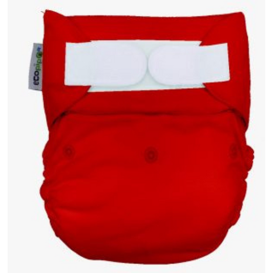6-8 Years Old Solid Velcro Cloth Diaper Red