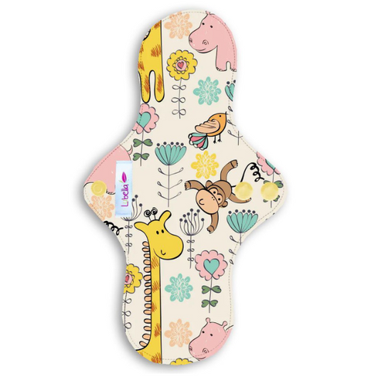 Night Pad/Postpartum Lubella Print Cloth Pad Safari