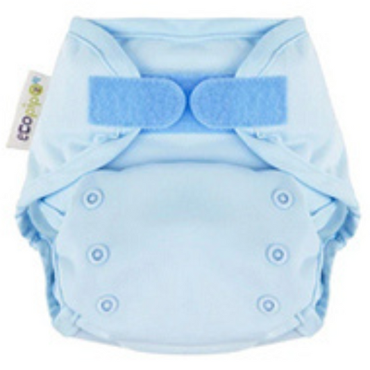 Nappies Solid Velcro One-Size Cloth Cover Sky Blue
