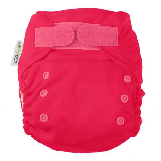 G3 Solid Velcro One-Size Cloth Diaper Strawberry