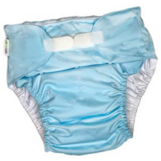 Adult Solid Velcro Cloth Diaper Turquoise