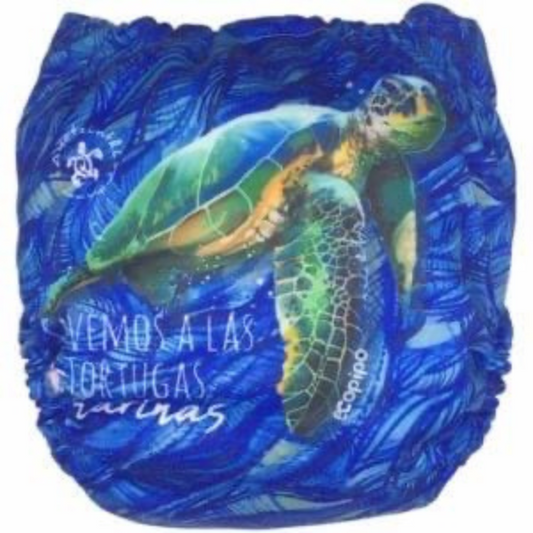 G3 Print Velcro One-Size Cloth Diaper Turtles