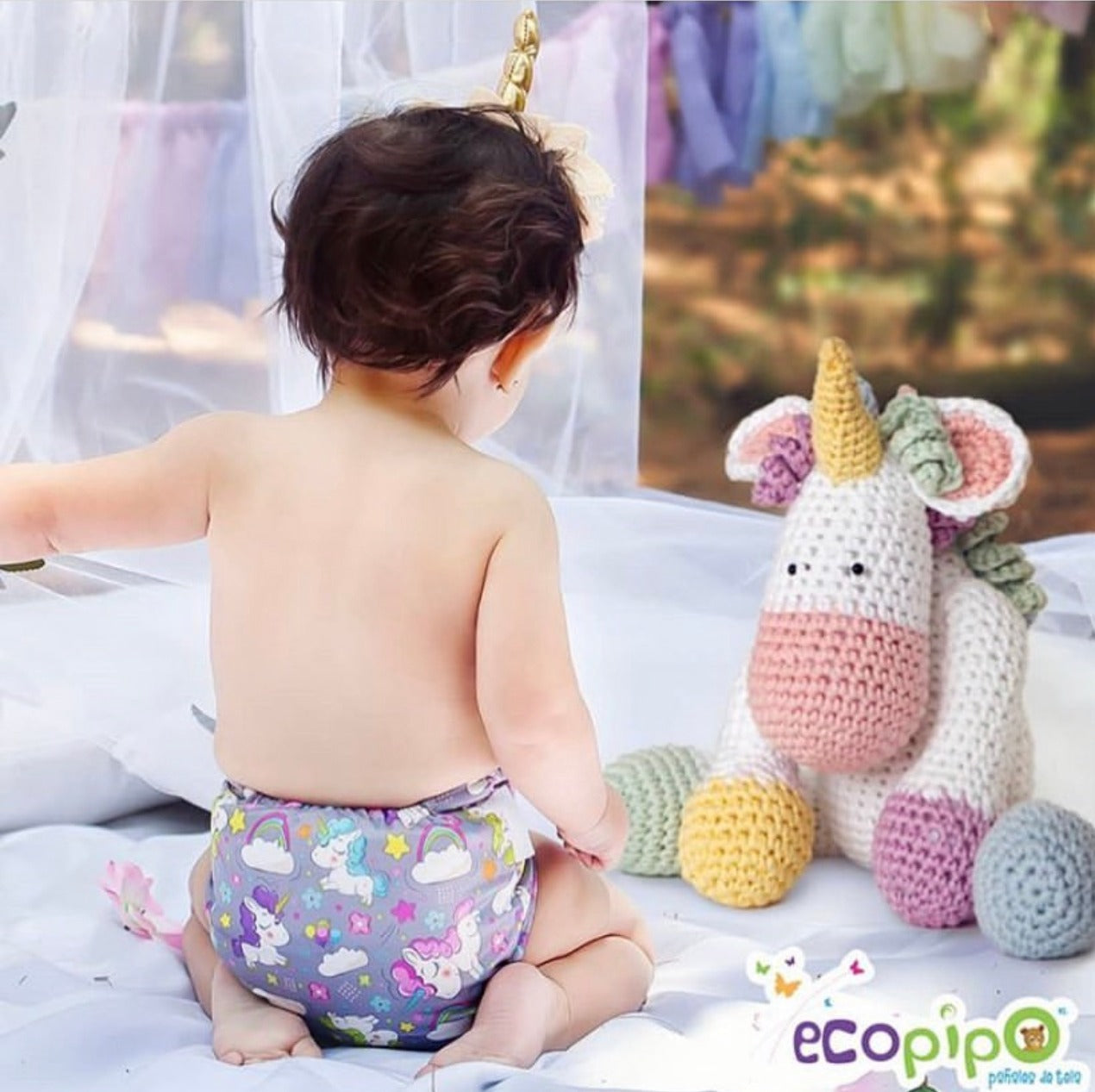 G3 Print Velcro One-Size Cloth Diaper Unicorns